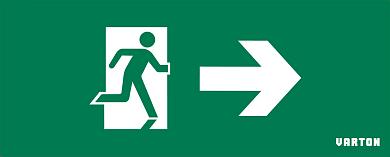 пиктограмма ФИГУРА / СТРЕЛКА ВНИЗ ВПРАВО для аварийно-эвакуационного светильника ip20